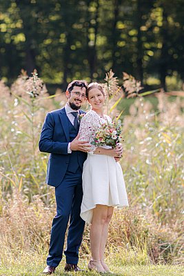 Séance photo de mariage au parc de Marly-le-Roi