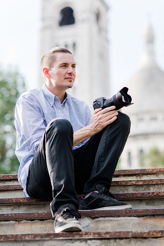 Portrait de Nicolas Baudry, photographe de mariage