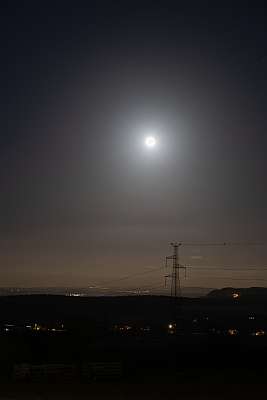 Paysage nocturne en Belgique