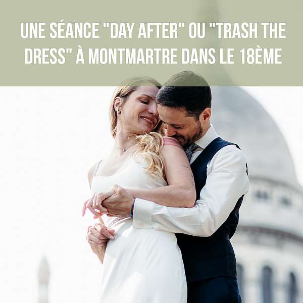 une séance photo de couple dans les rues de Montmartre