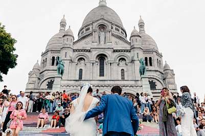 Les marches vers le Sacré-Coeur