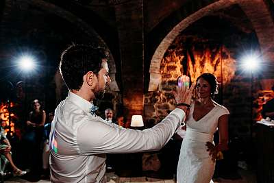Ouverture du bal avec les mariés