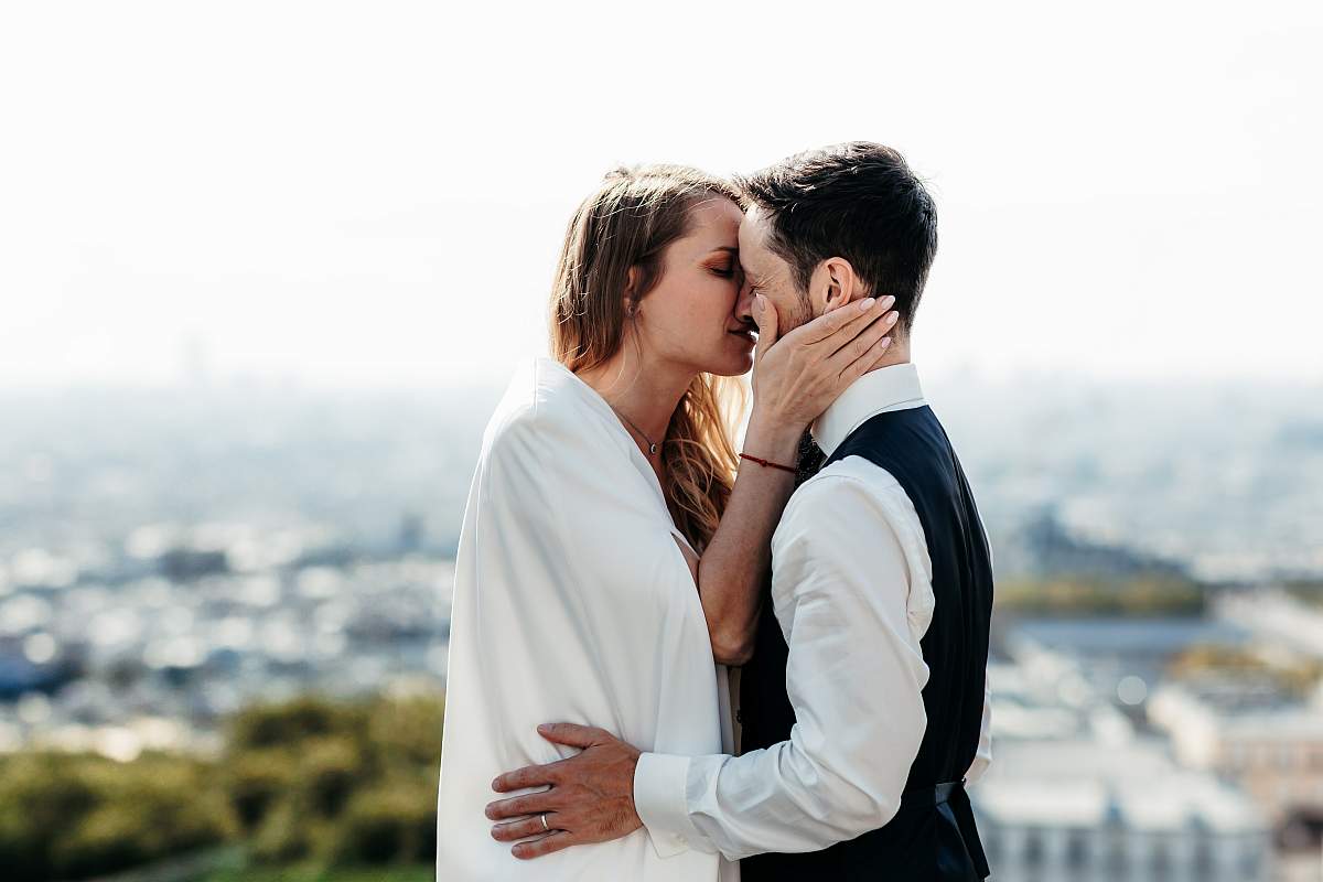 Photo de couple à Montmartre