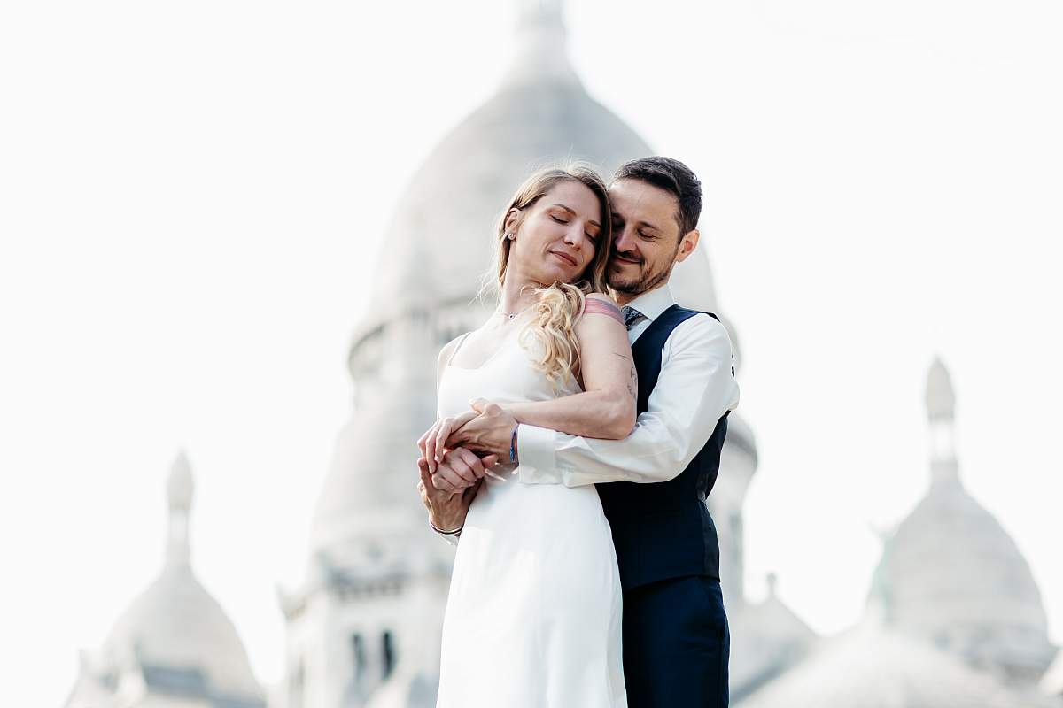 Portrait du couple à Montmartre