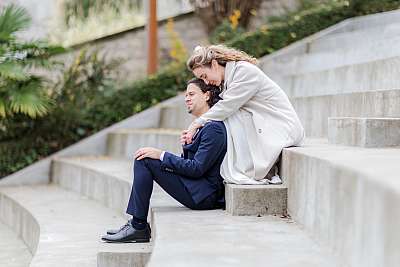 Les mariés au théâtre du parc de bécon