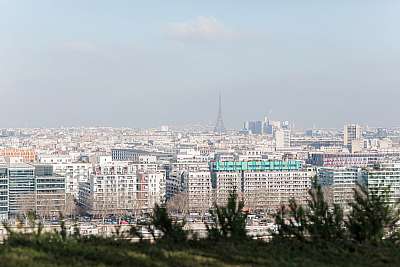 Vue sur Paris depuis les Erables