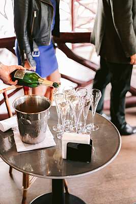 Les coupes de champagne