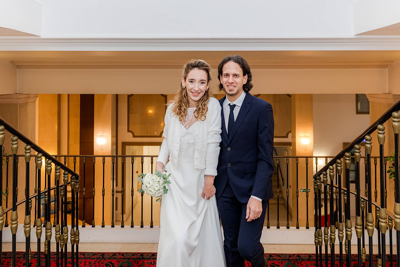 Les escalier vers la salle des mariages