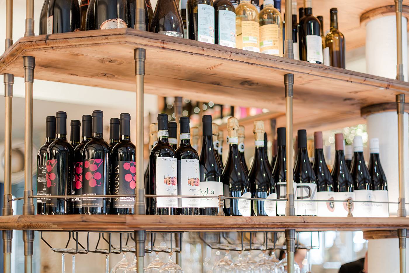 Sélection de vins au restaurant