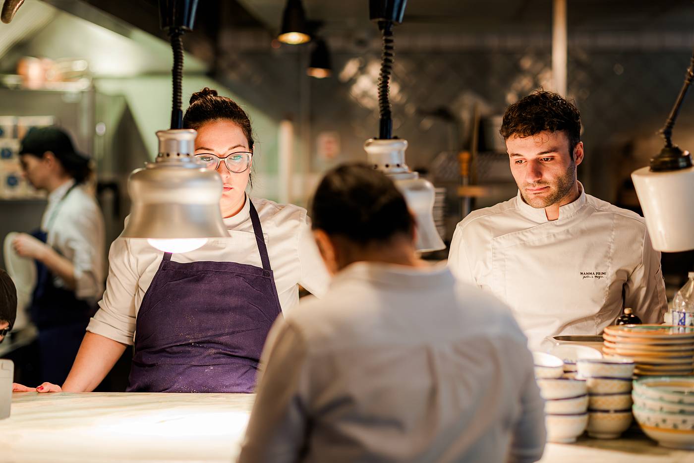 L'équipe du restaurant Mamma Primi