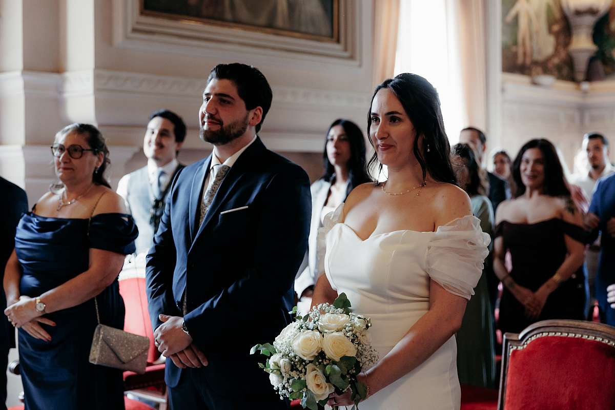 Le couple échange les consentements