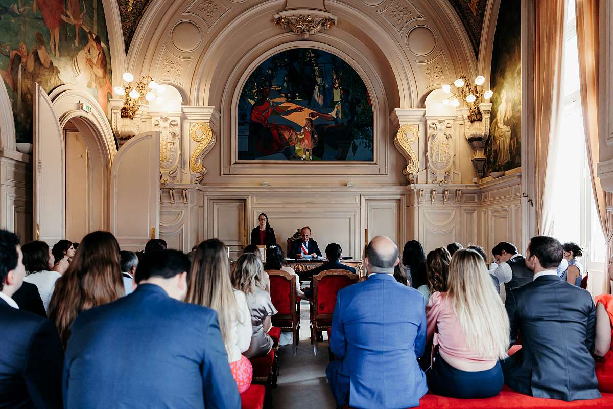La salle des mariages de la mairie de Neuilly-sur-Seine