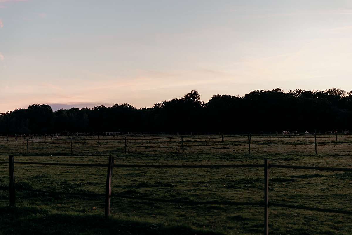 Le joli ciel au coucher du soleil
