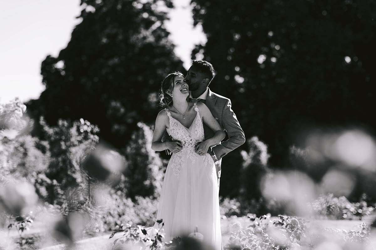 Portrait des mariés en Noir-et-Blanc