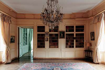 Décors enchanteur du de l'intérieur du château de Mauvières