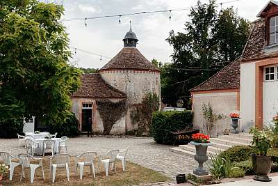 La lieu de réception au château de Mauvières