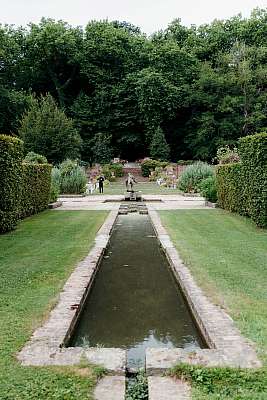 Les plans d'eau dans les jardins du château de Mauvières