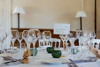 La décoration de table au château de Gavoy
