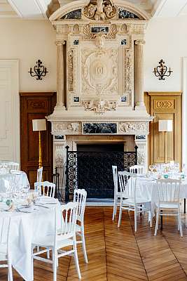 La salle de réception du château de Gavoy