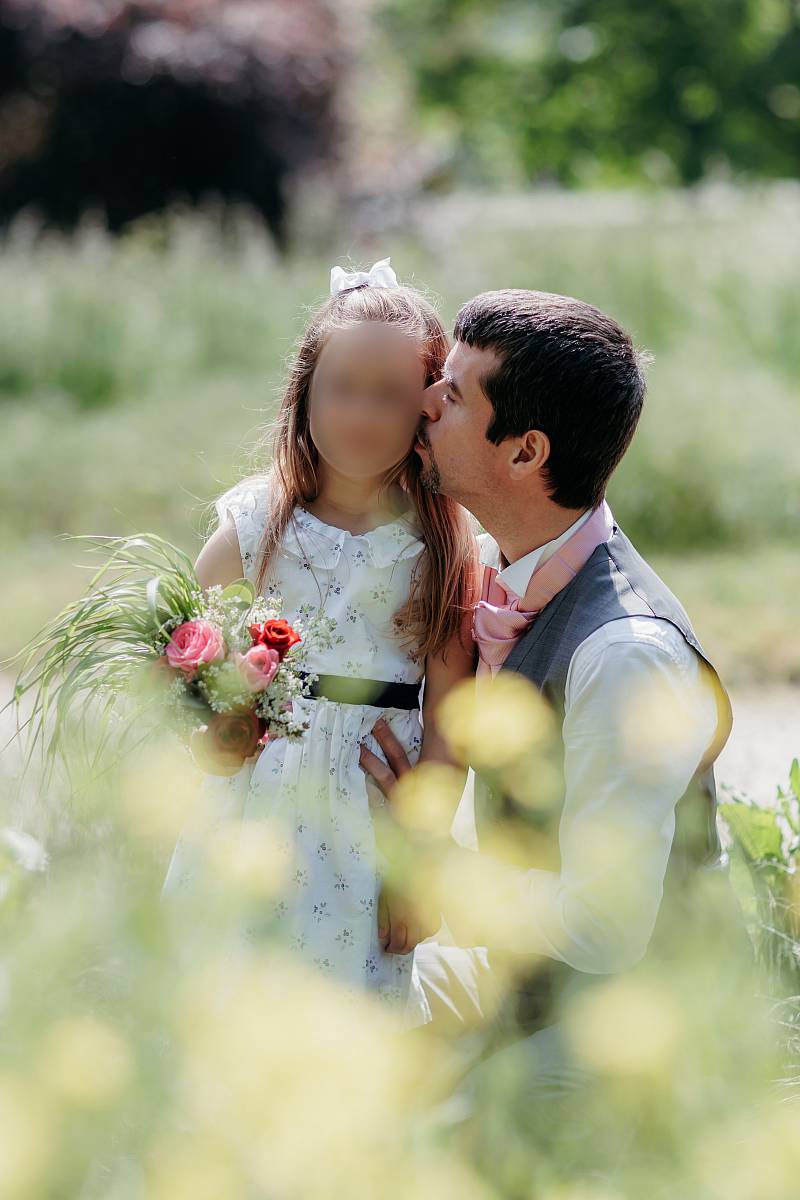 Photo de portrait dans le jardin à l'anglaise du parc de Saint-Germain-en-Laye