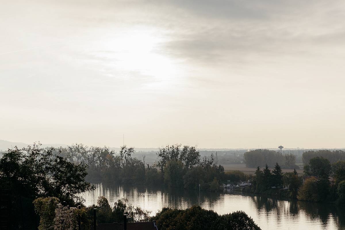 Vue sur la vallée de la Seine depuis Conflans-Sainte-Honorine