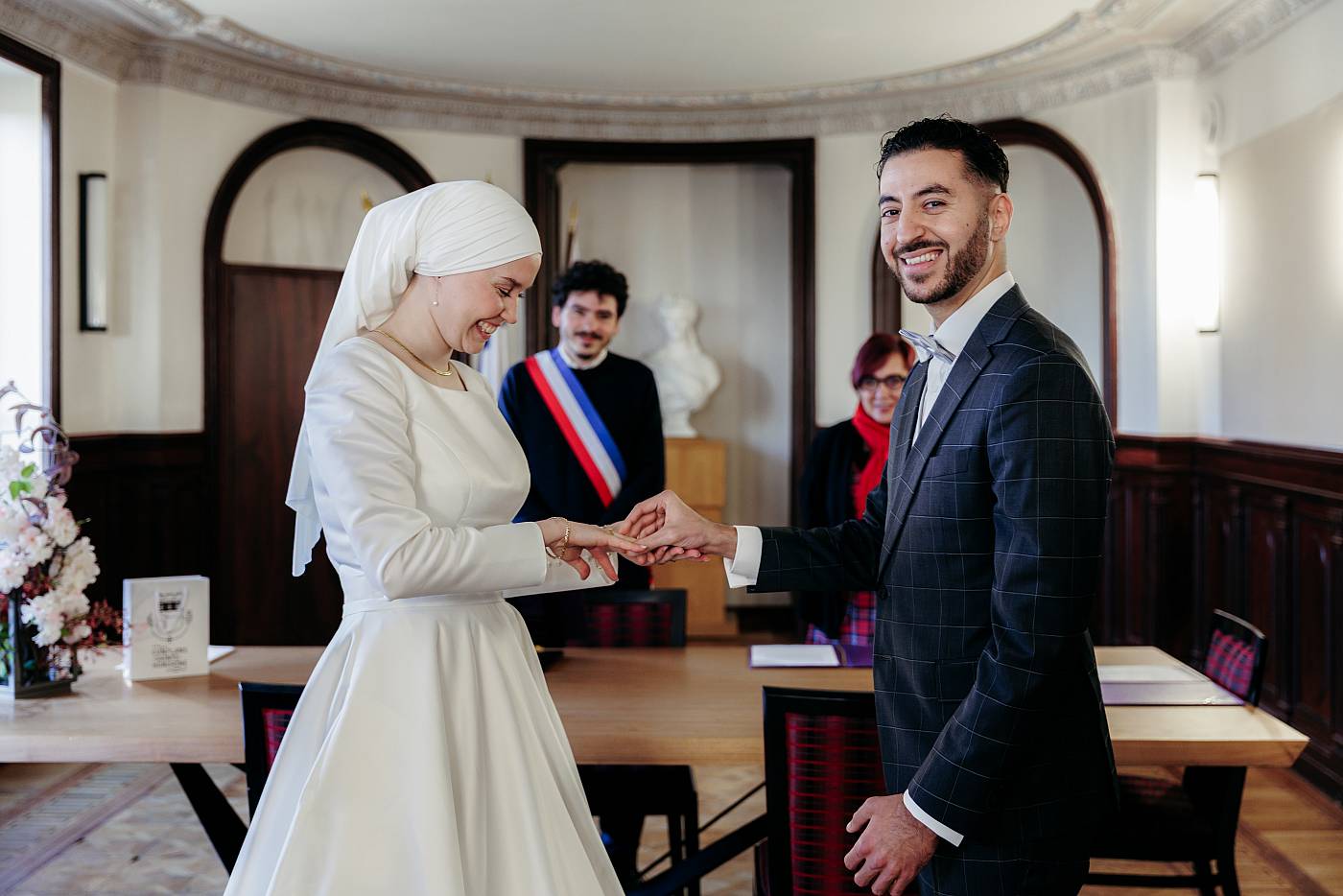 L'échange des alliance à Conflans-Sainte-Honorine dans les Yvelines