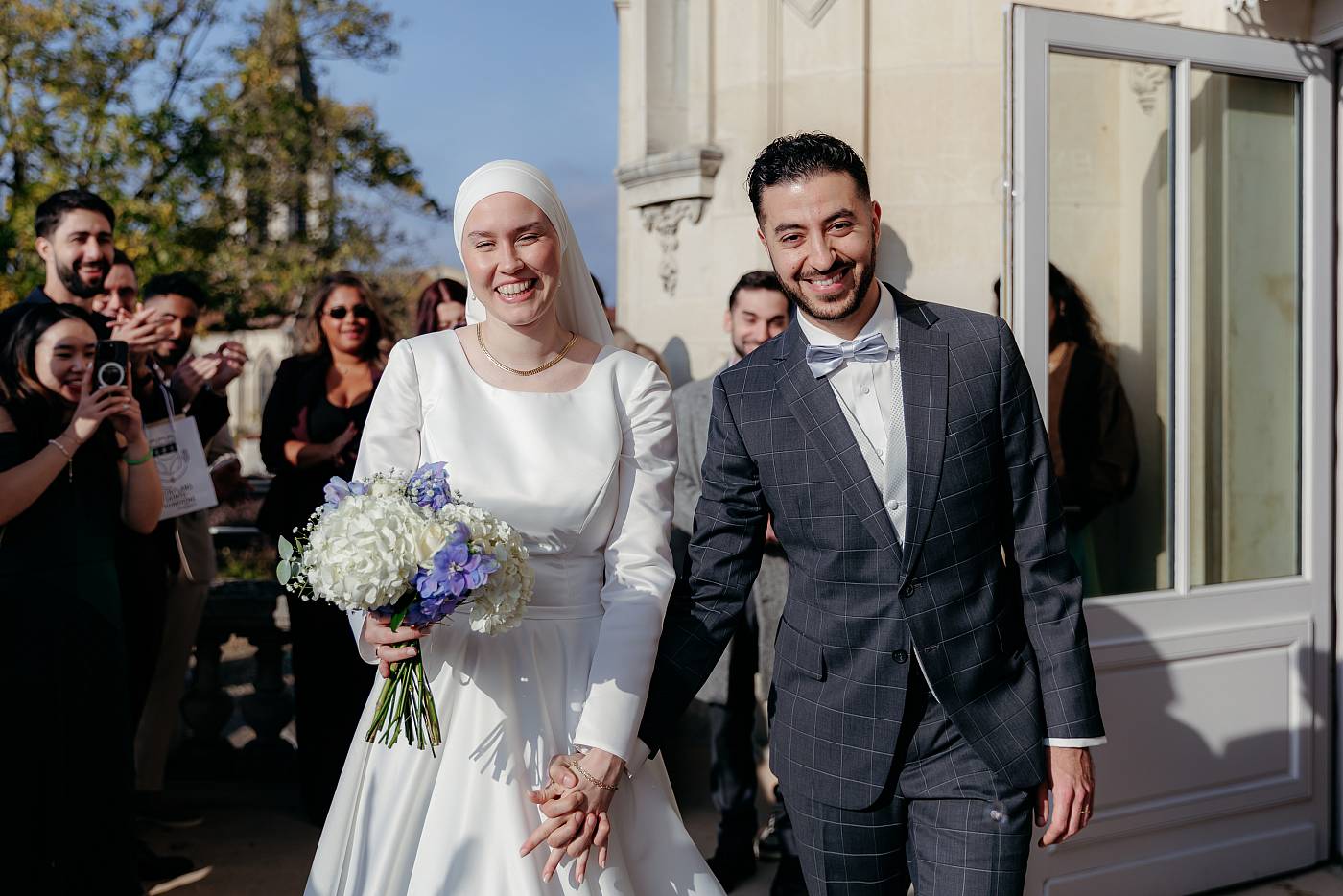 La sortie des mariés