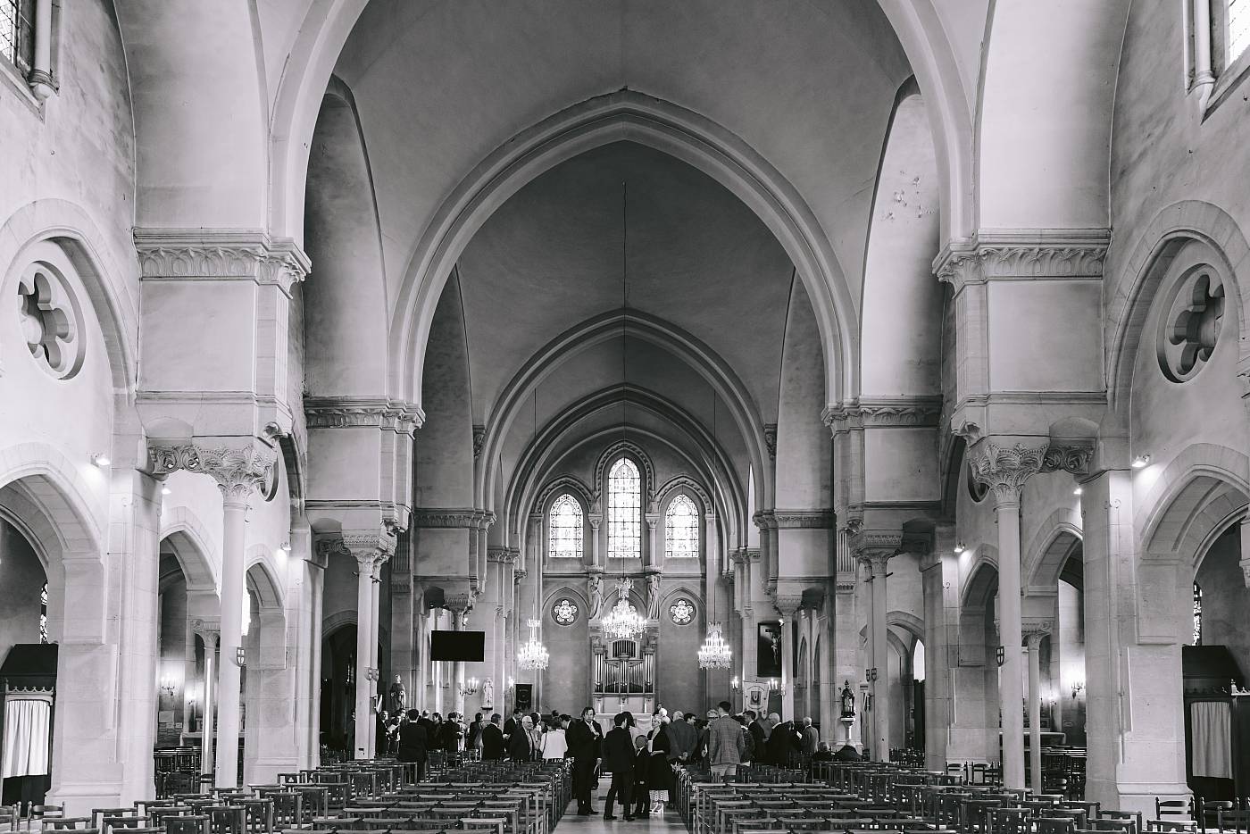 Vue panoramique de l'église de Rambouillet dans les Yvelines