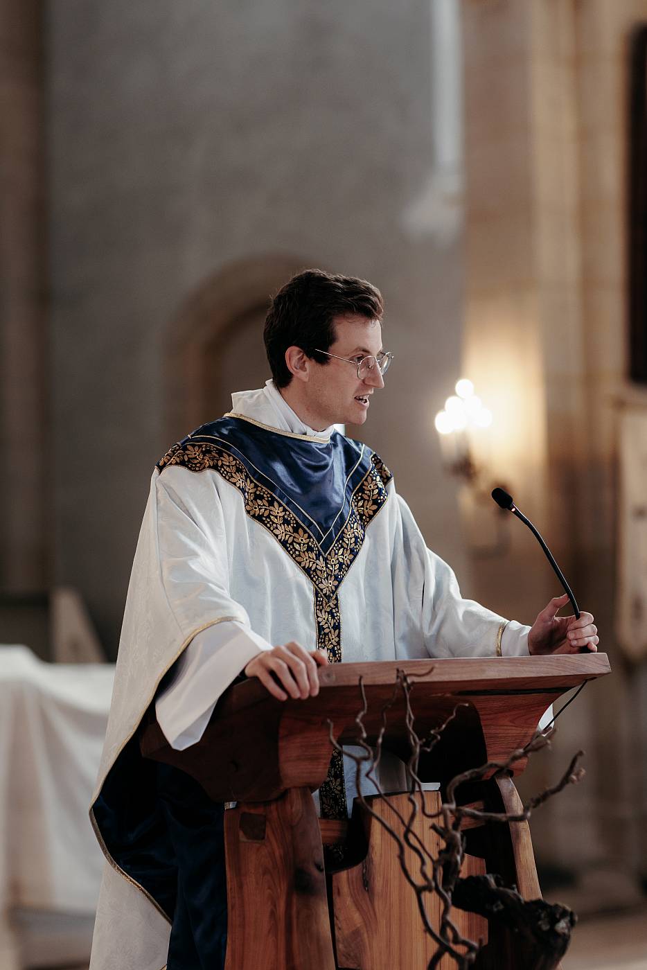 Discours du prête durant la cérémonie de mariage à Rambouillet
