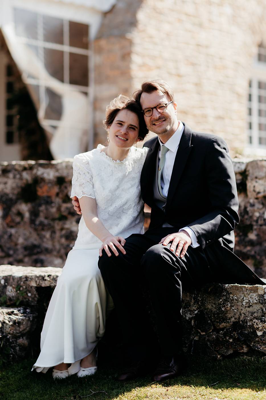 Portrait des mariés au Manoir des Foulons