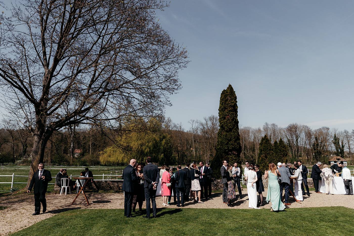 Garden party à l'occasion du vin d'honneur
