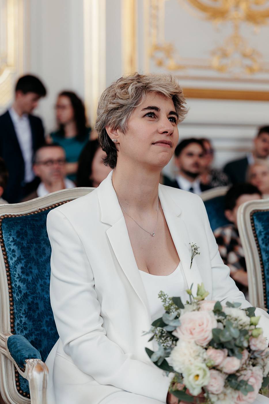 Portrait d'une des deux mariées