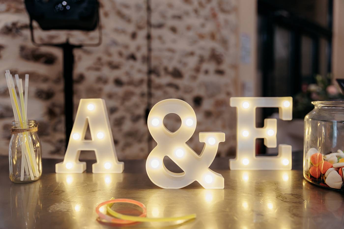 Les initiales des mariées