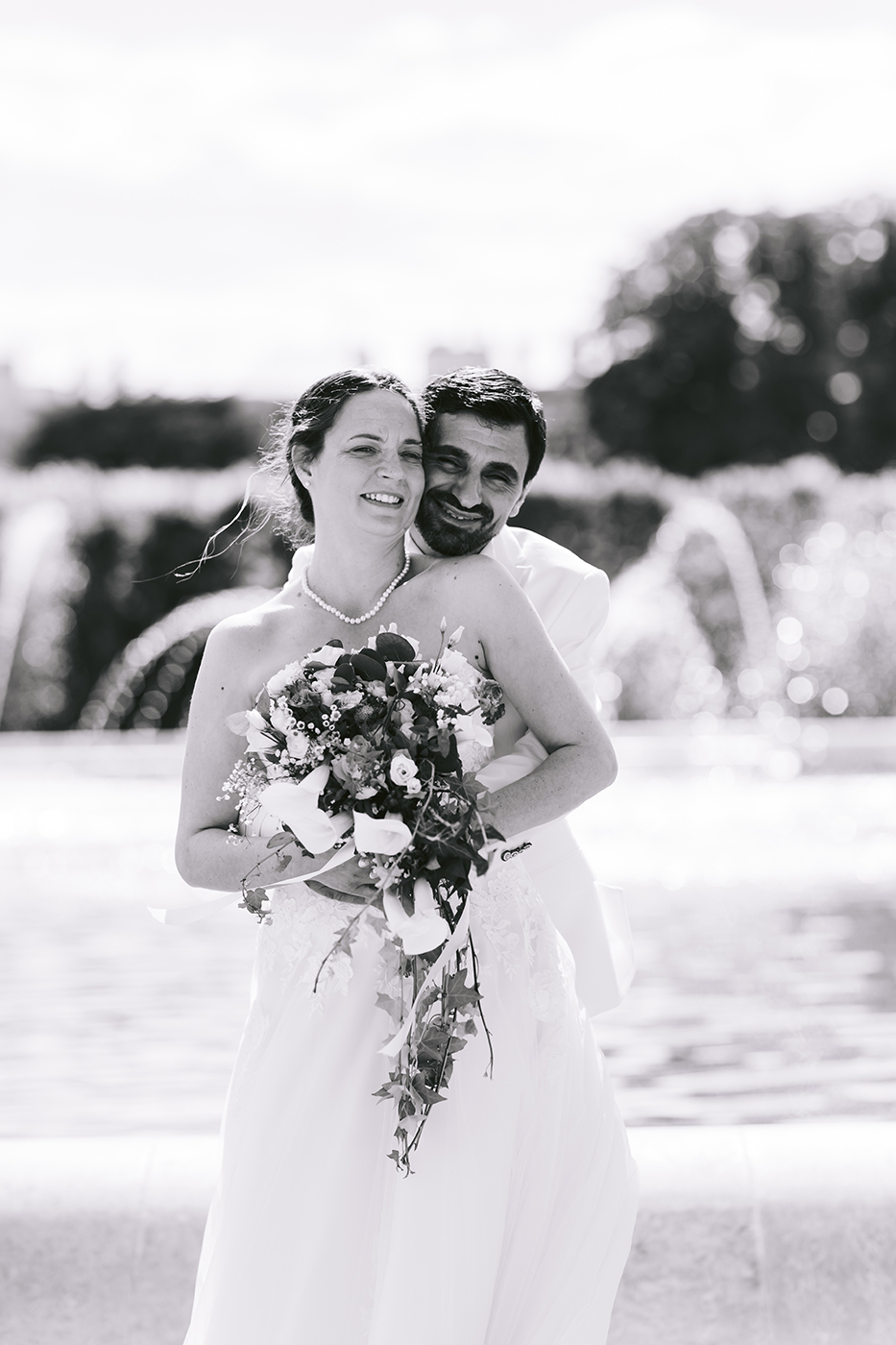 Portrait devant le bassin royal de Saint-germain-en-Laye