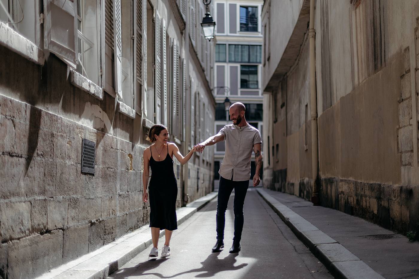 Le couple s'amuse lors du workshop avec Gabe McClintock