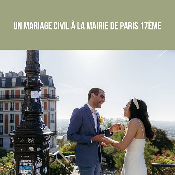 Un mariage civil à la mairie de Paris 17ème