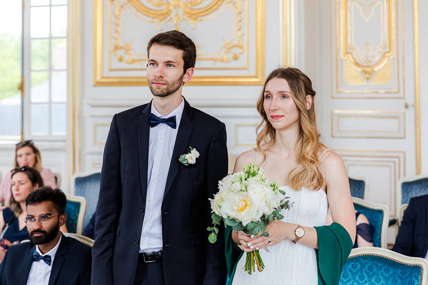 Les mariés se préparent à échanger leurs consentements