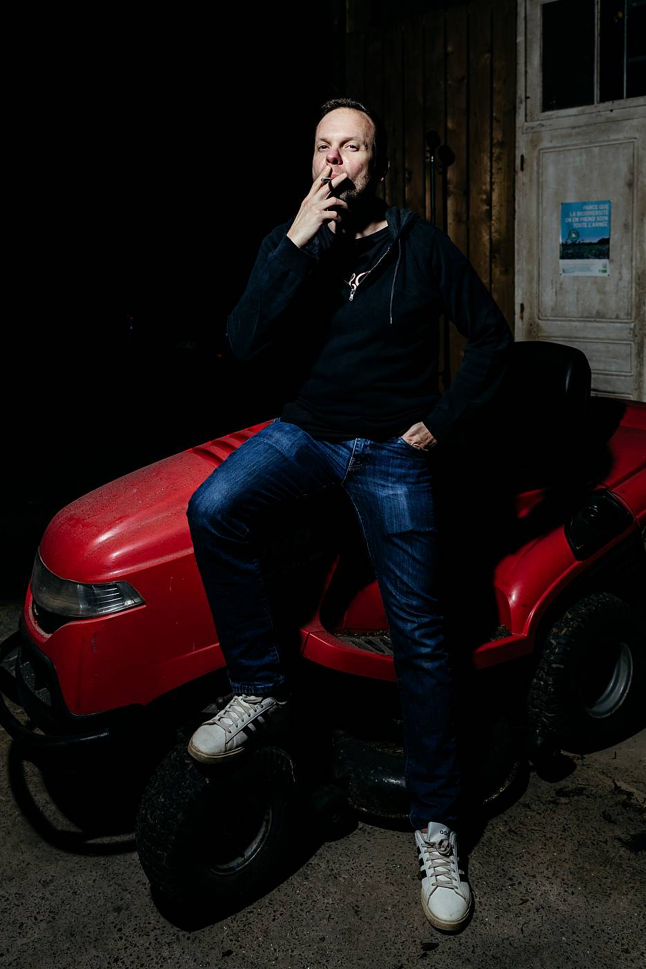 Utilisation d'un flash à 45° en extérieur