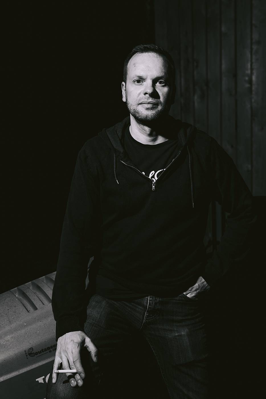 Portrait de mon binôme lors de l'utilisation des flash en extérieur