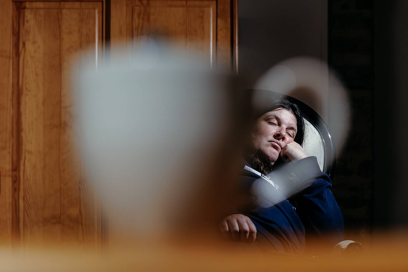 Photo à travers un objet au premier plan