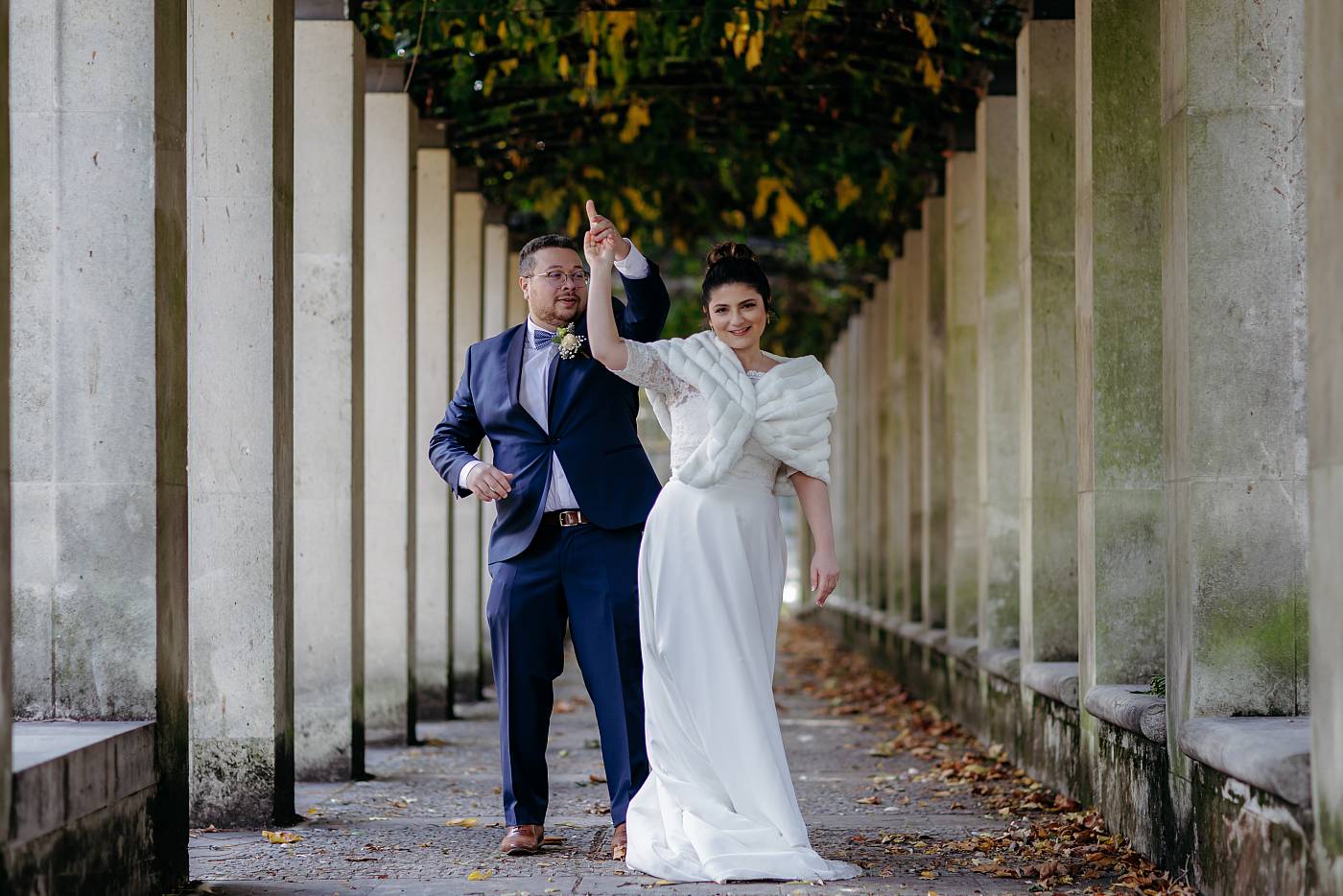 Petit pas de danse pour la mariée