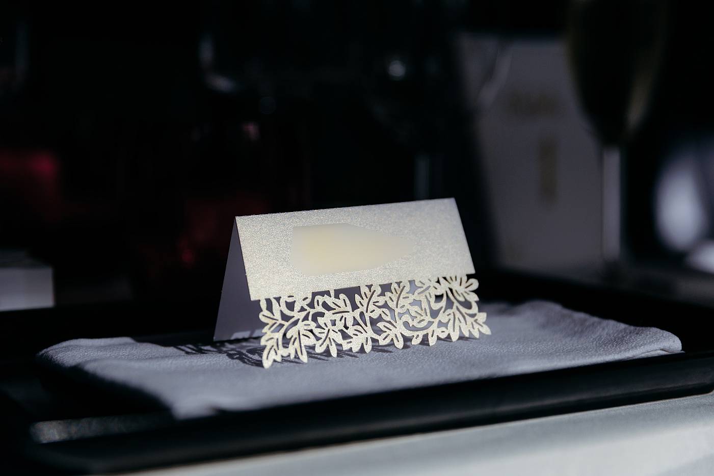 Décoration de la table de la mariée