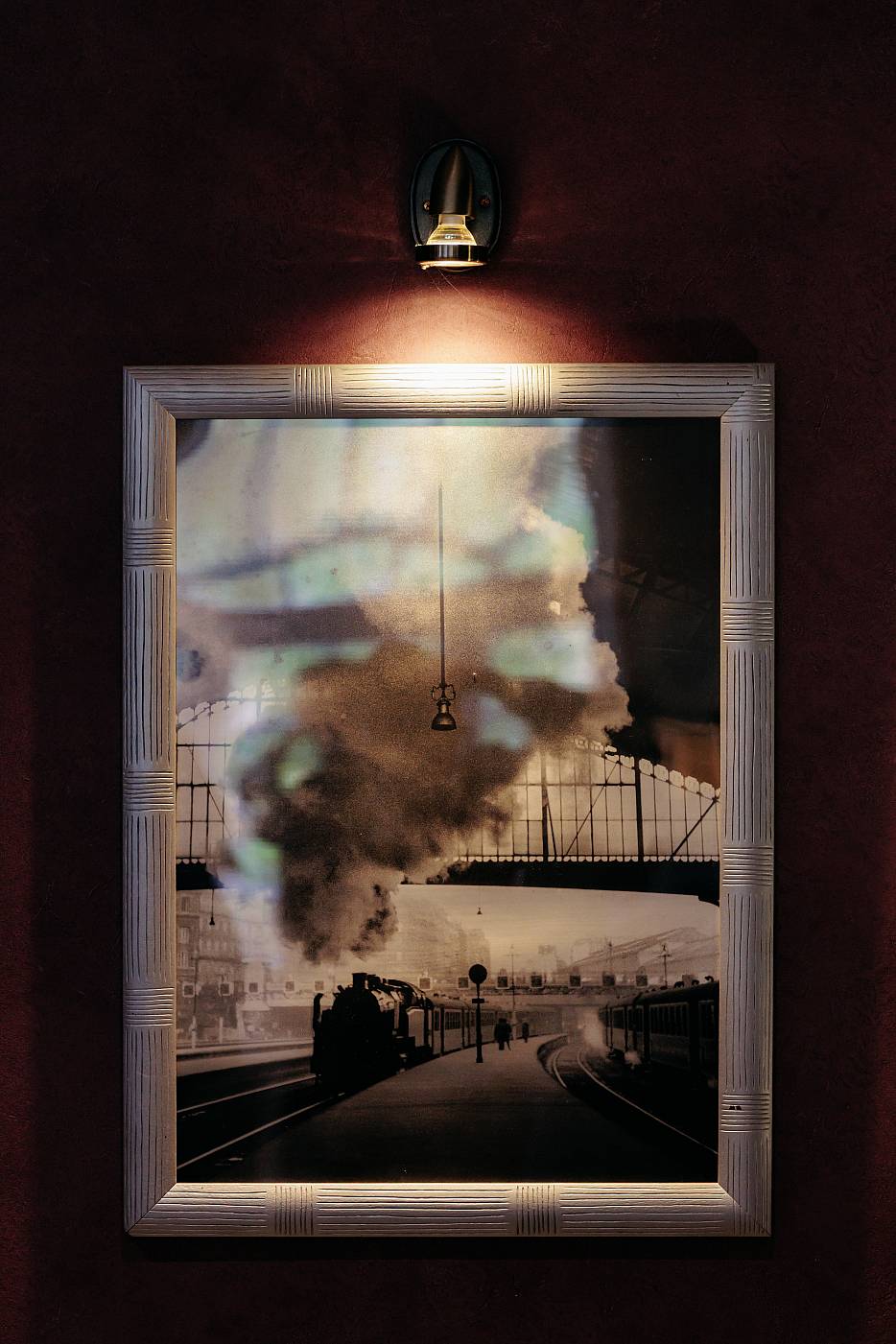 Une décoration murale du restaurant