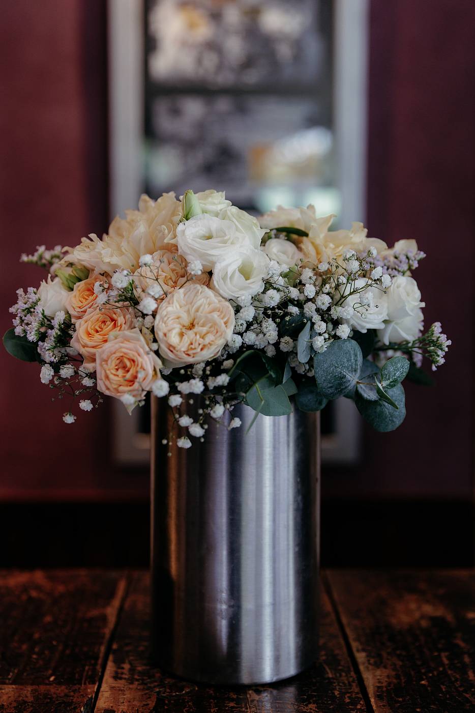Petit de fleurs décorant le restaurant