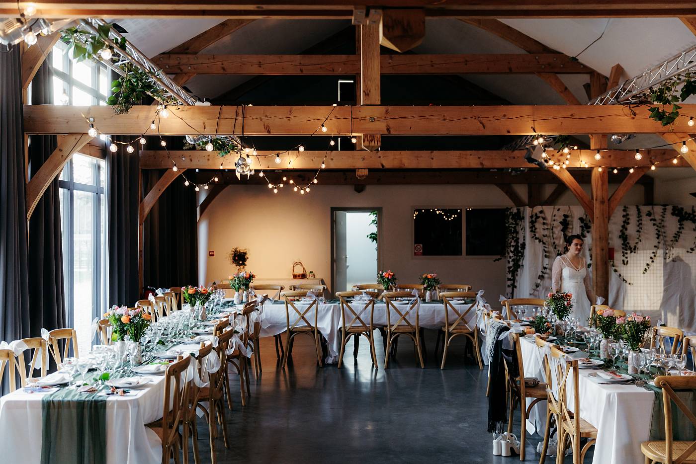 Plan large sur la salle de réception